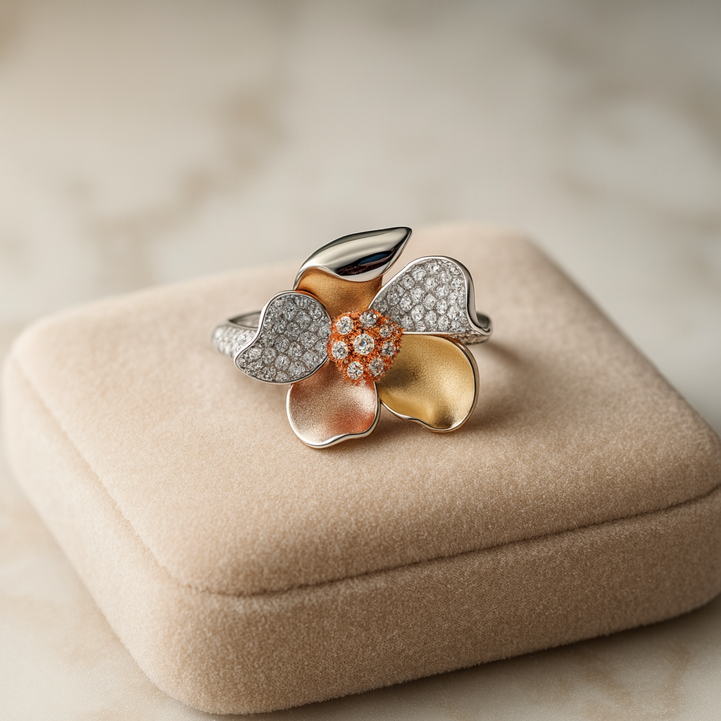 Solar Bloom Silver 925 Ring
