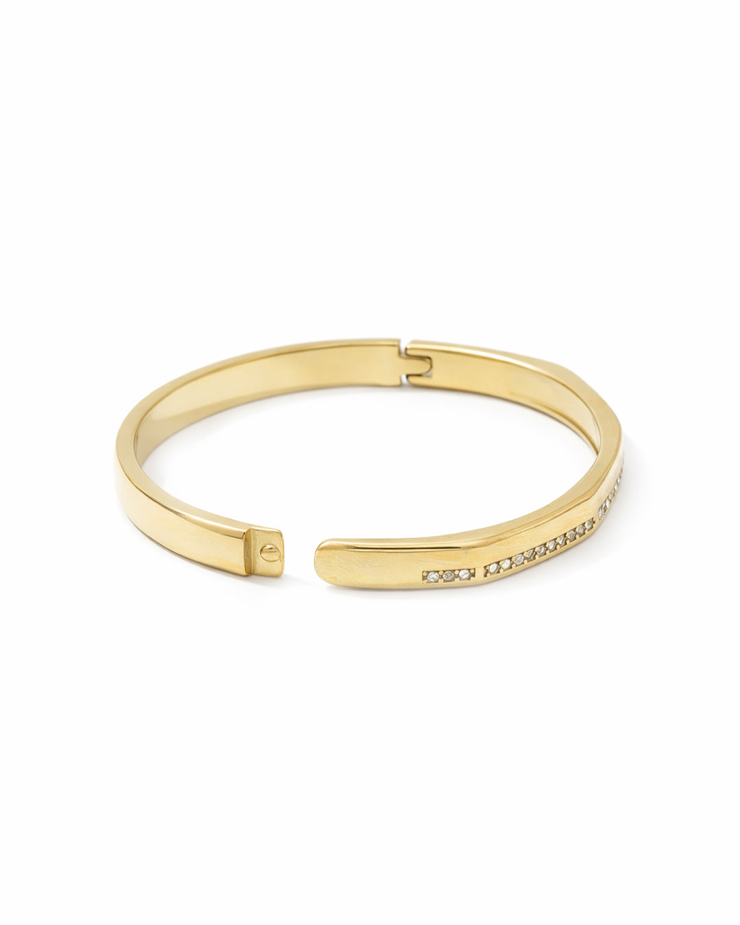 Pavé Channel Crystal Gold Plated Kada