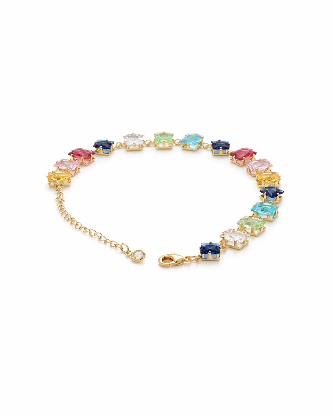 Rainbow Prism Gold Plated Bracelet