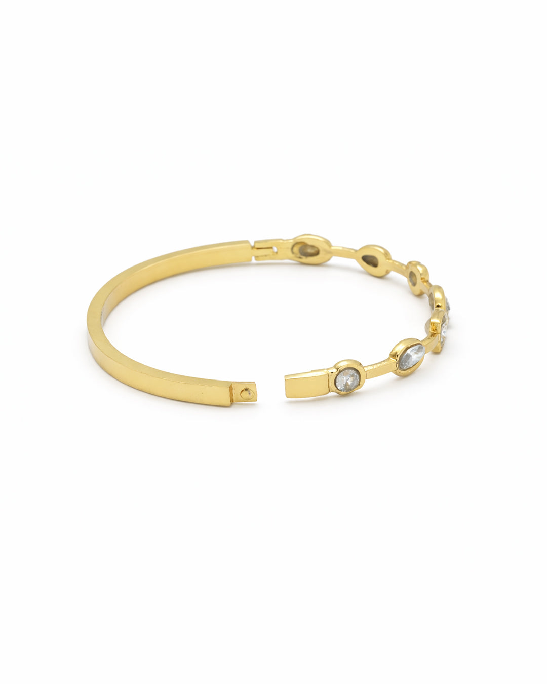 Multishape Charm Crystal Gold Plated Kada