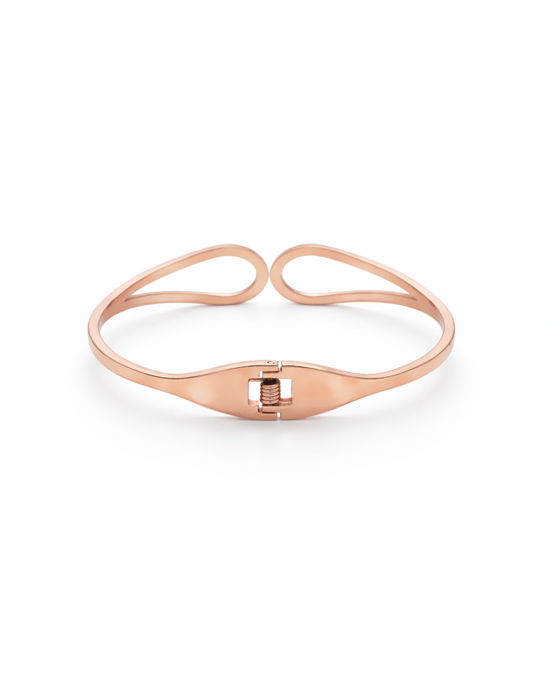 Crescent Loop Roman Numeral Rose Gold Plated Kada