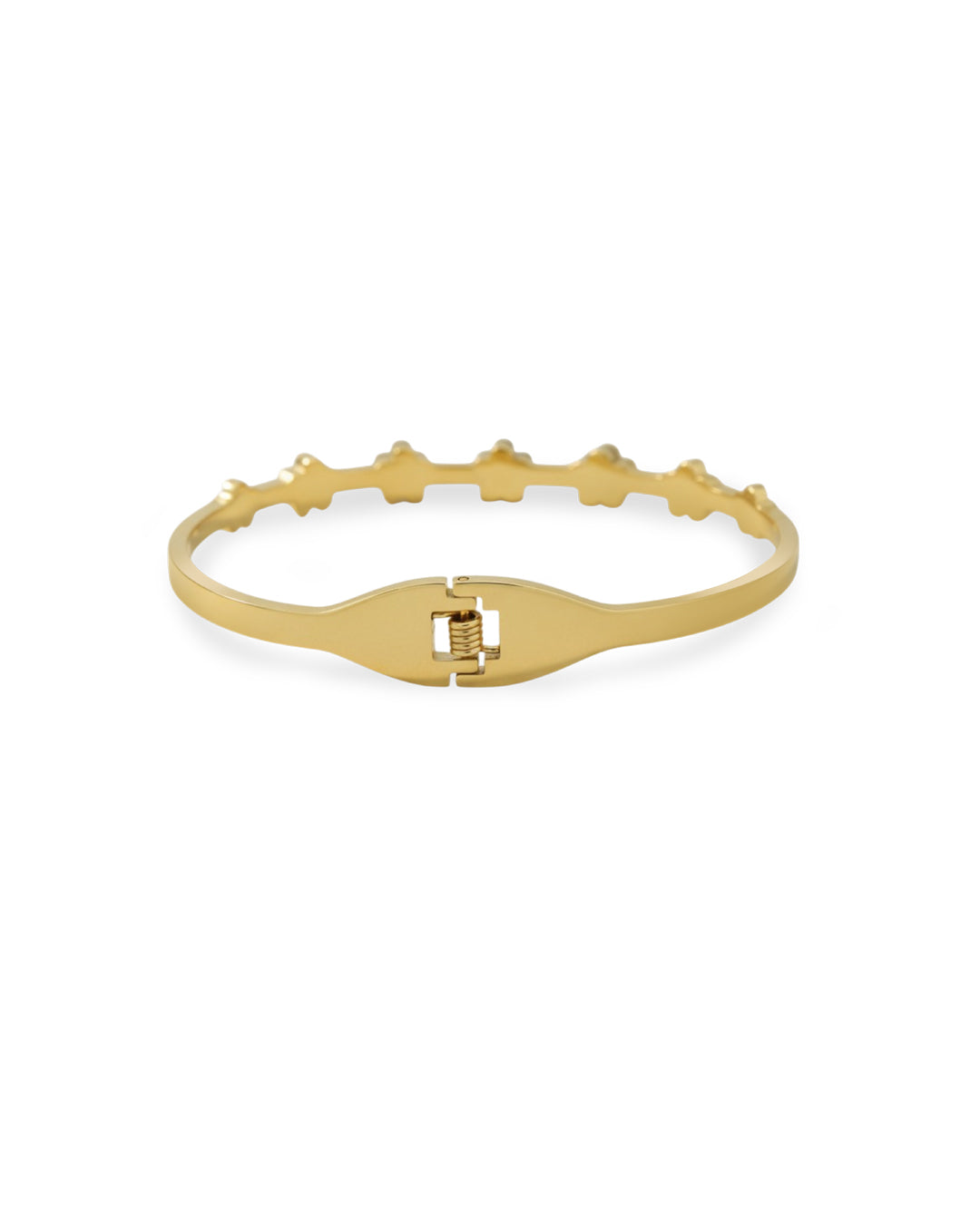 Bloom Pavé Flower Cluster Gold Plated Kada
