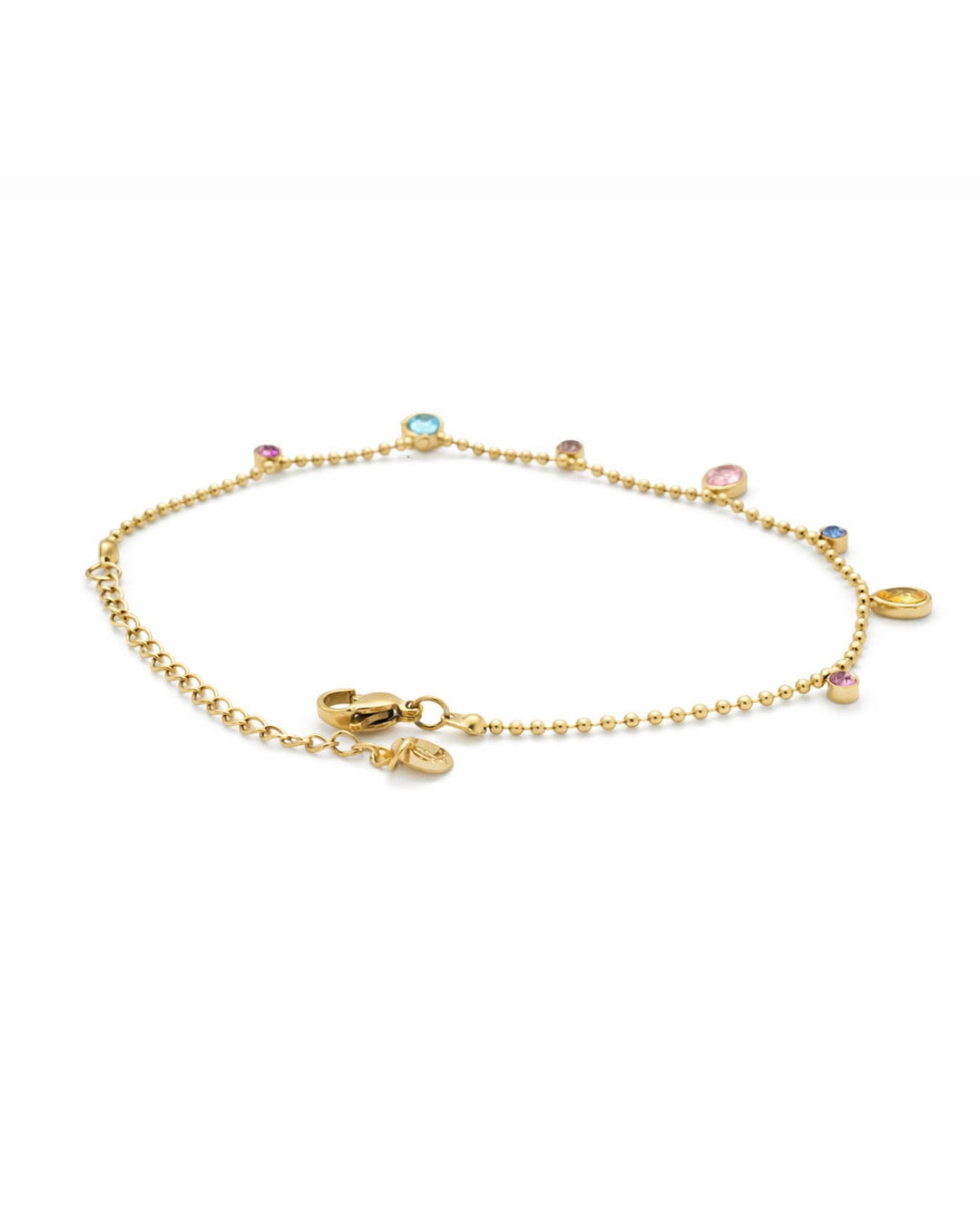 Pastel Dewdrop Gold Plated Bracelet