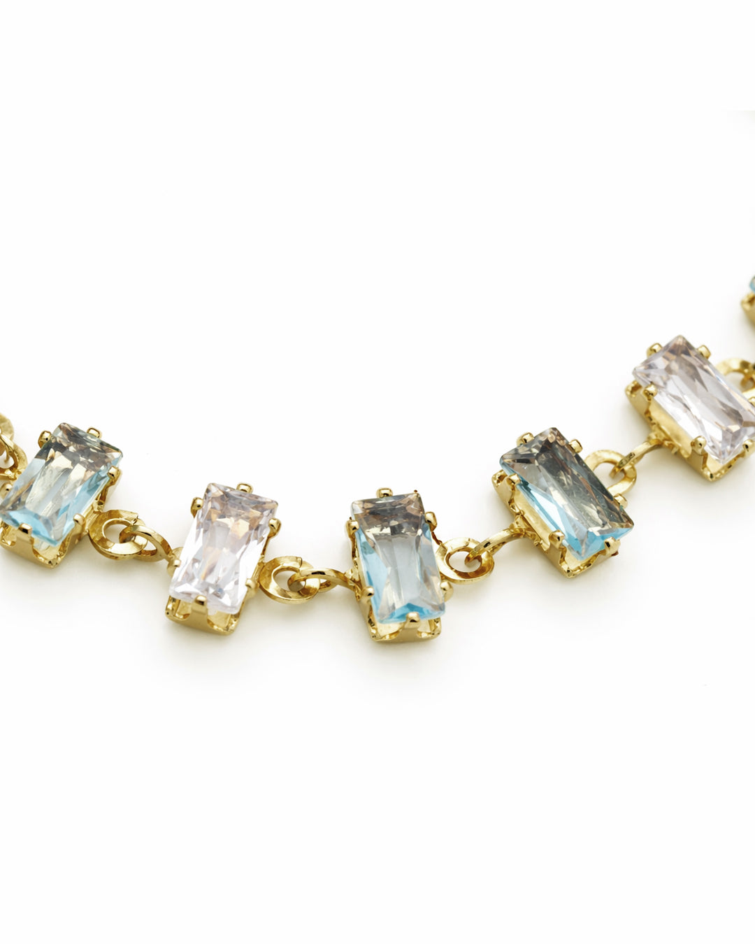 Aqua Frost Gold Plated Bracelet