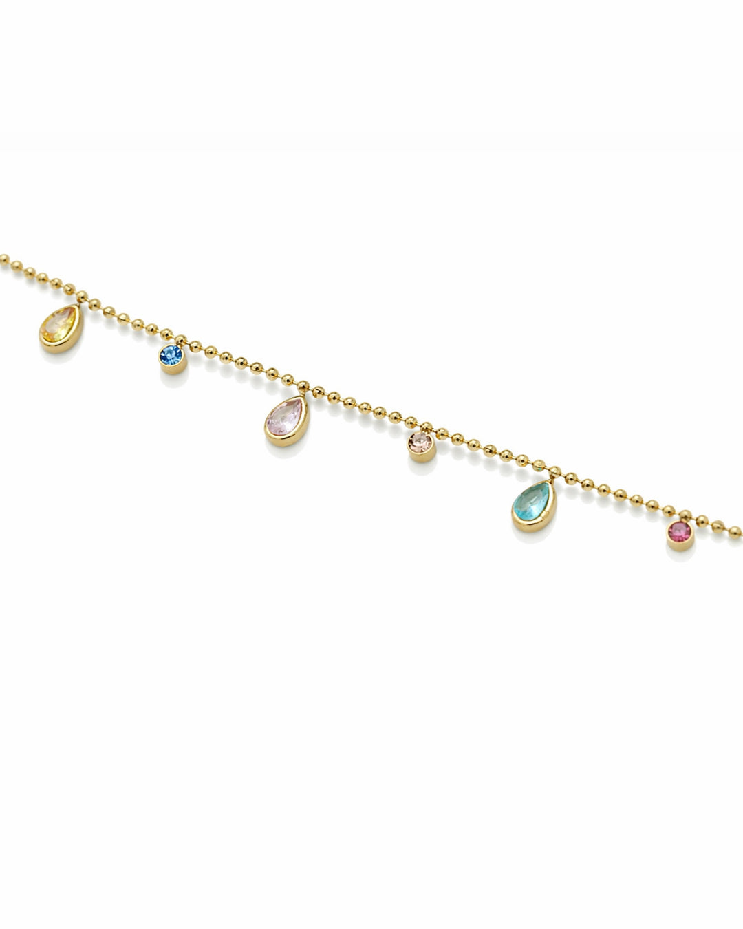 Pastel Dewdrop Gold Plated Bracelet