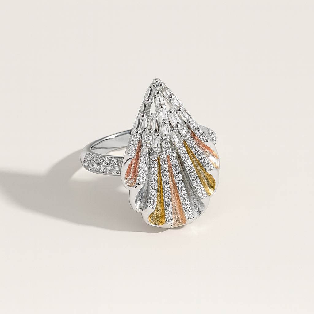 Celestial Fan Silver 925 Ring