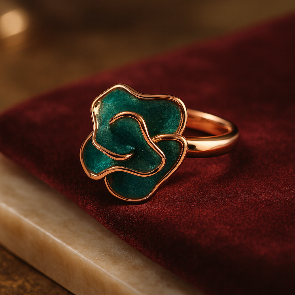 Silver Verdant Flow Ring for Women