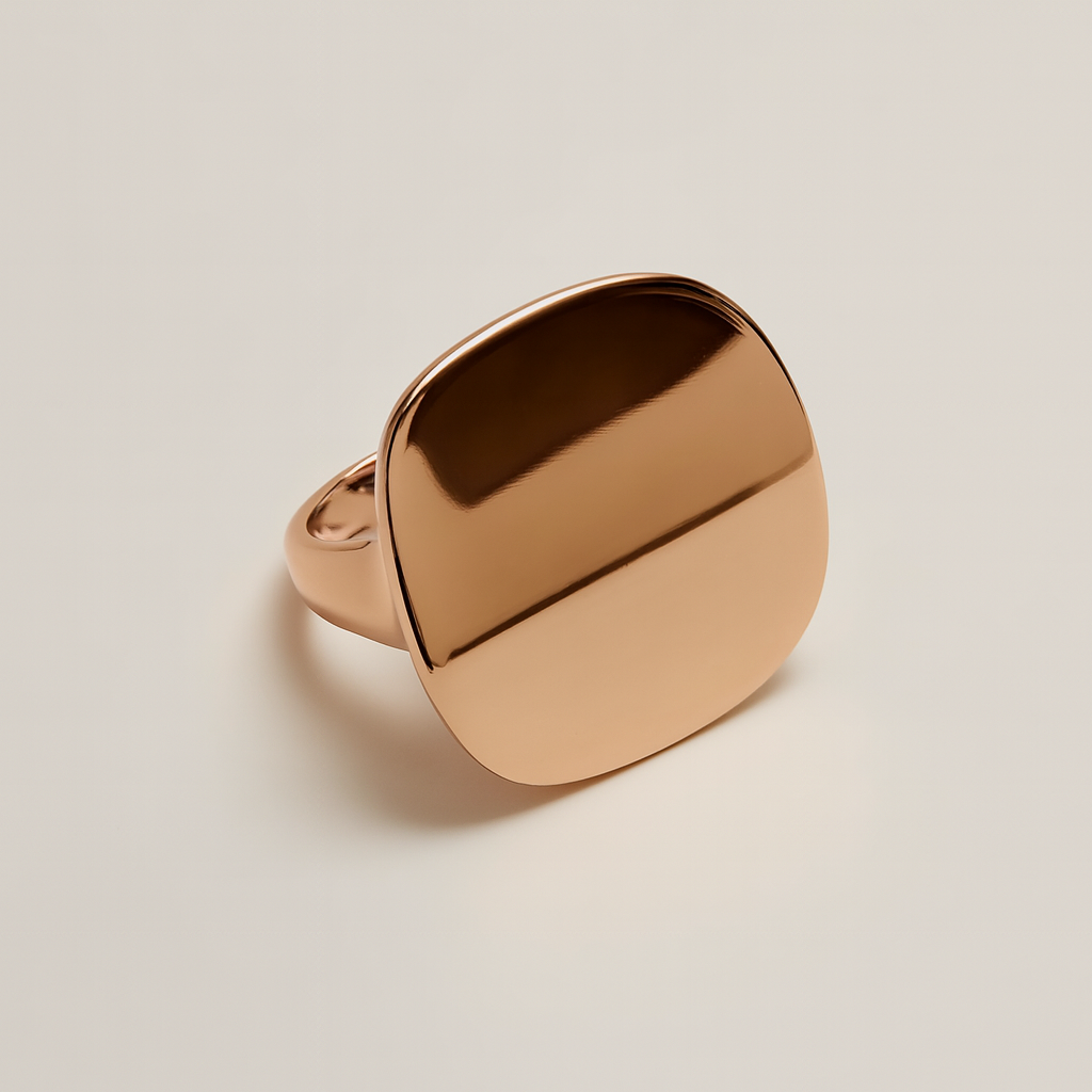 Silver Lustre Form Ring for Women