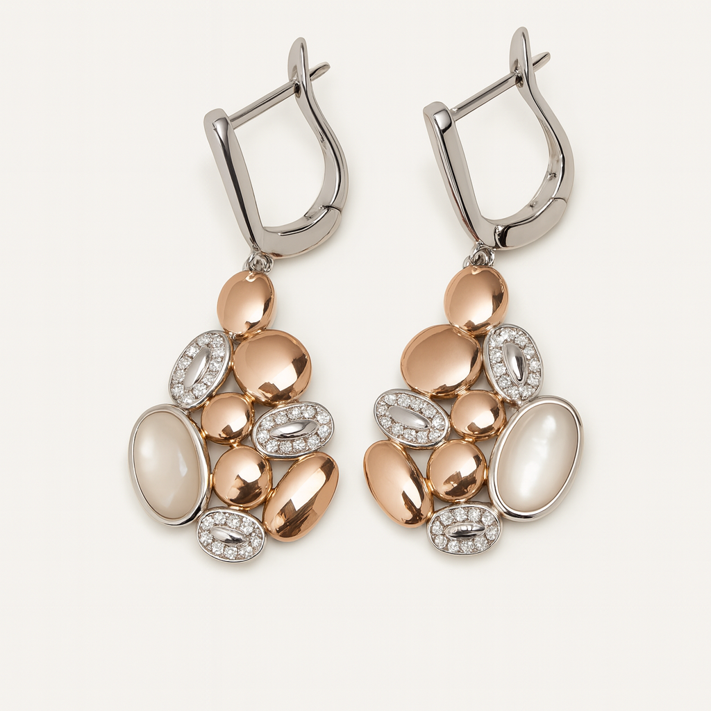 Silver Aurora Duality Earrings for Women