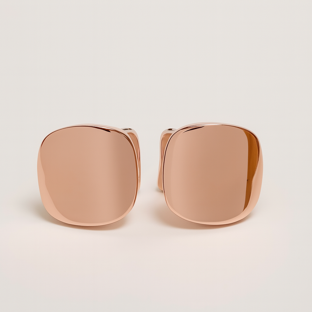 Silver Lustre Form Earrings for Women