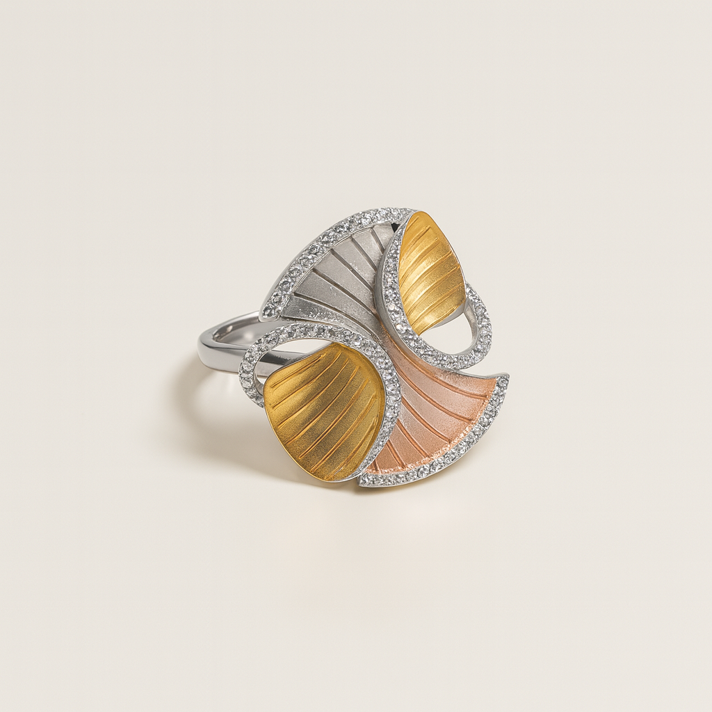 Aurora Swirl Silver 925 Ring