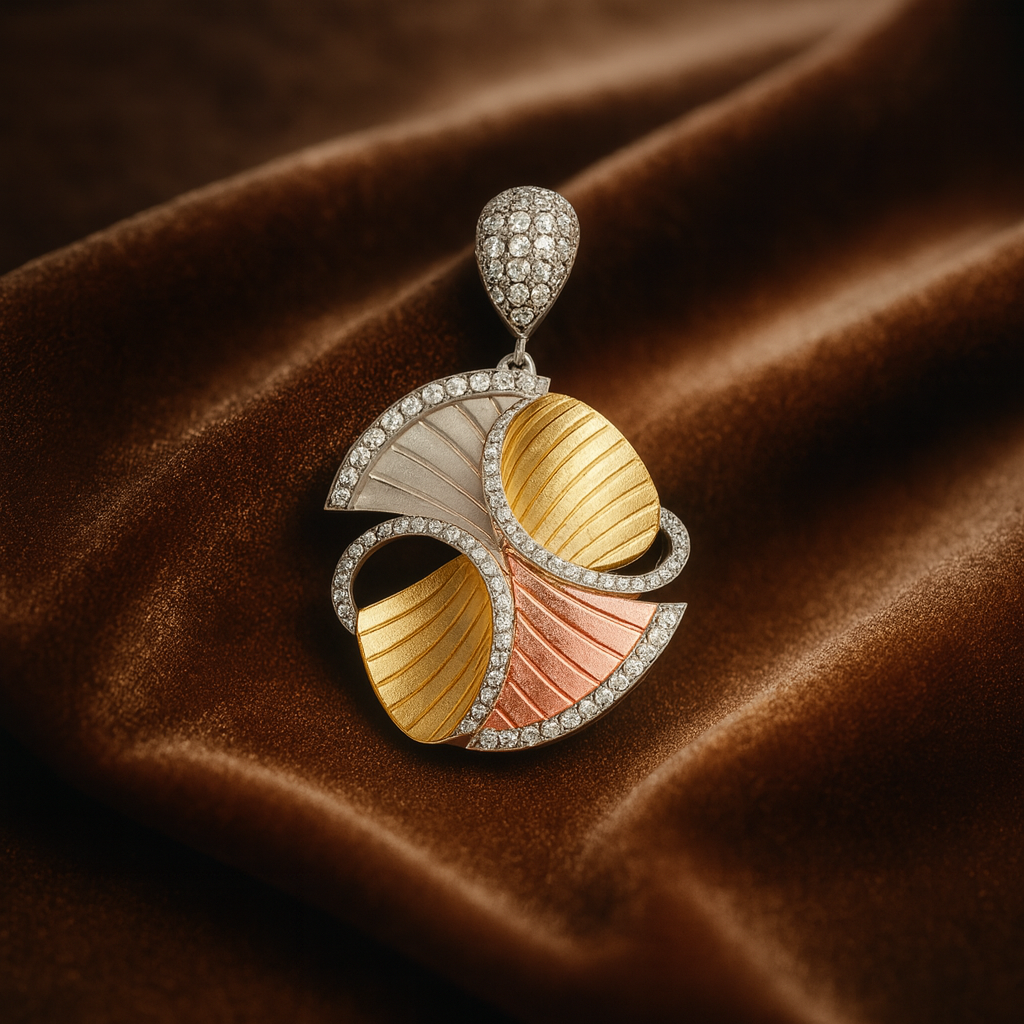 Aurora Swirl Silver 925 Pendant