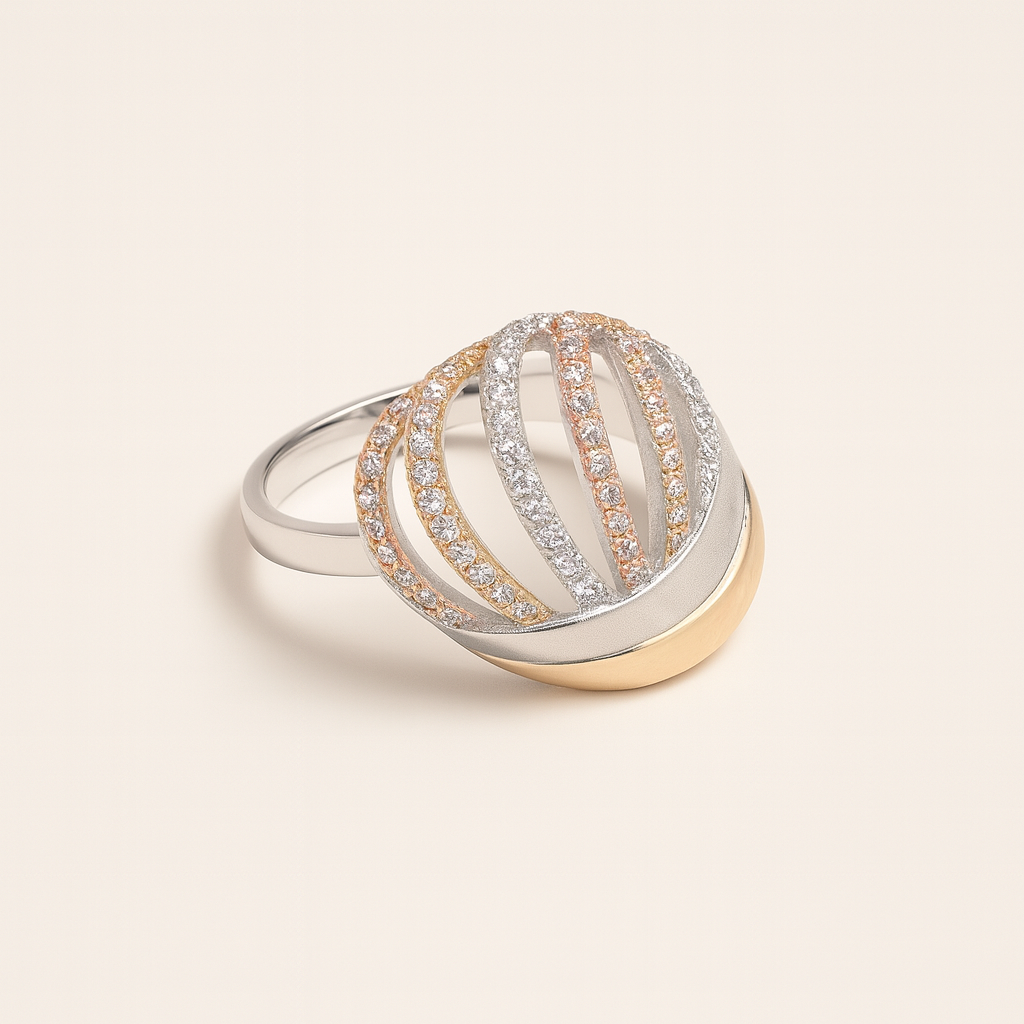 Ethereal Wave Silver 925 Ring