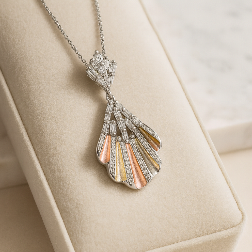 Celestial Fan Silver 925 Pendant