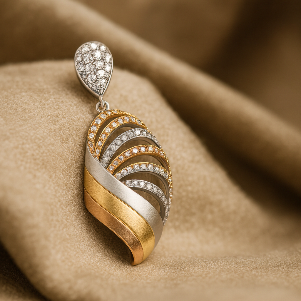 Ethereal Wave Silver 925 Pendant