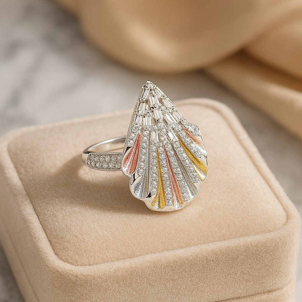 Celestial Fan Silver 925 Ring