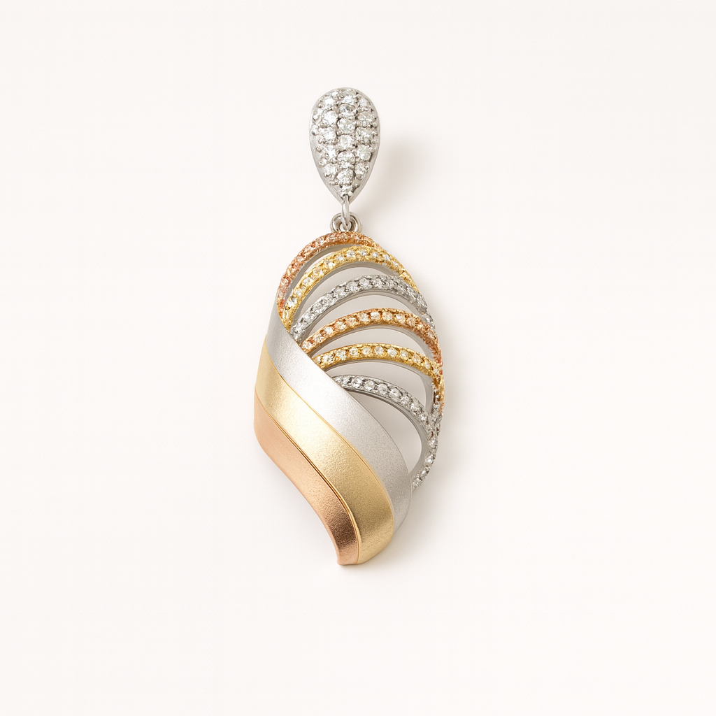 Ethereal Wave Silver 925 Pendant
