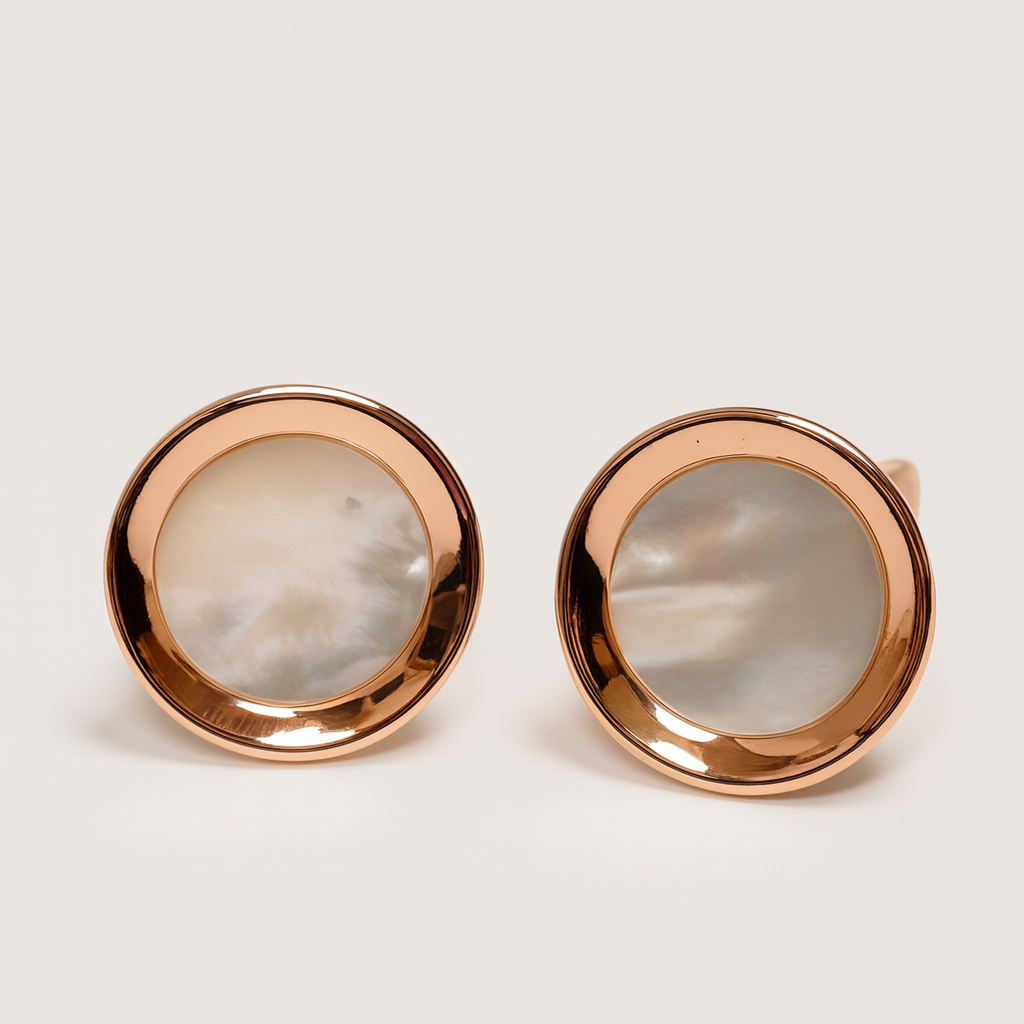 Silver Ivory Halo Earrings for Women