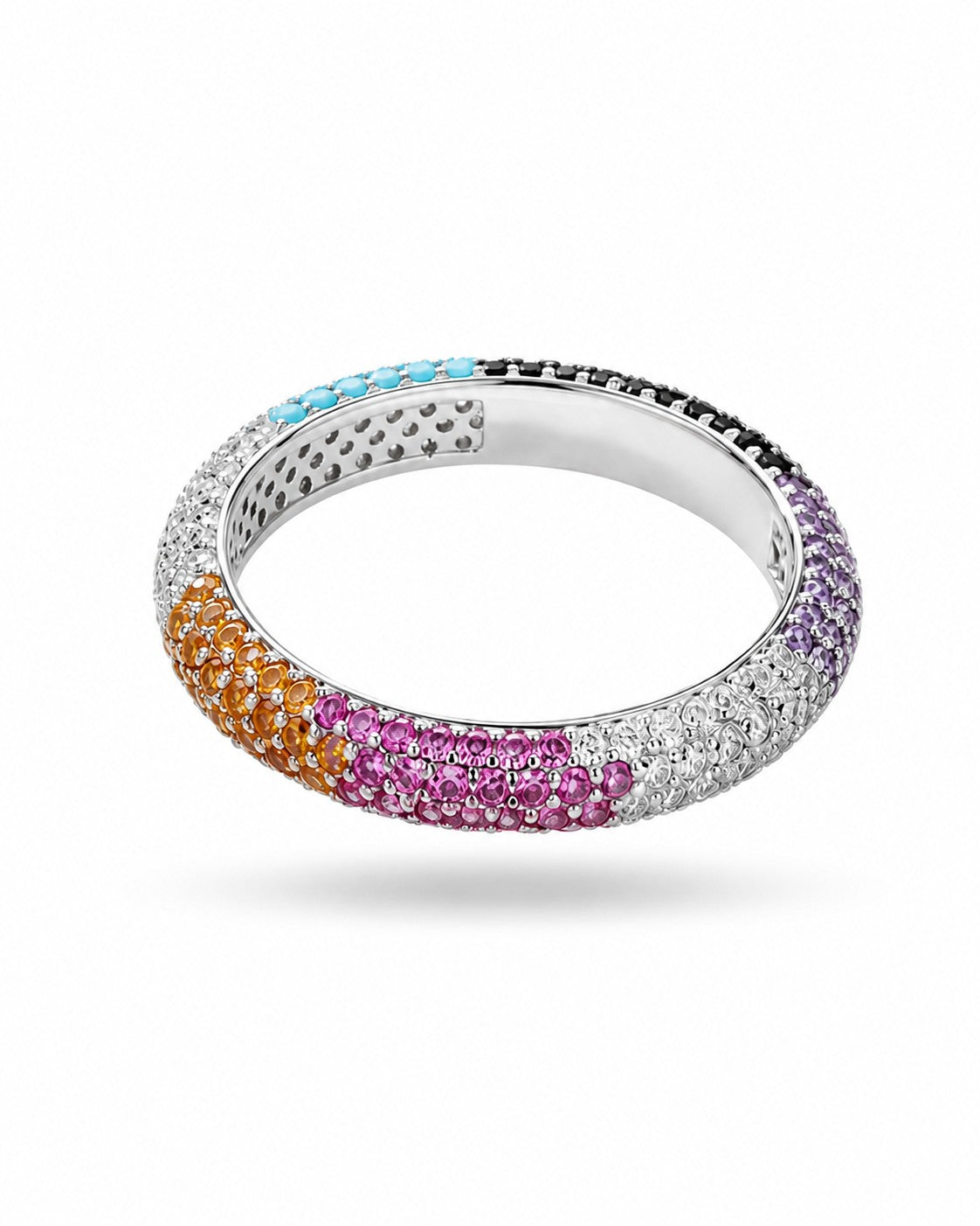 Aurora Pavé Silver 925 Ring