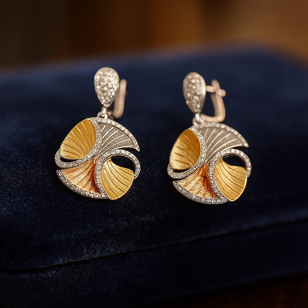 Aurora Swirl Silver 925 Earrings