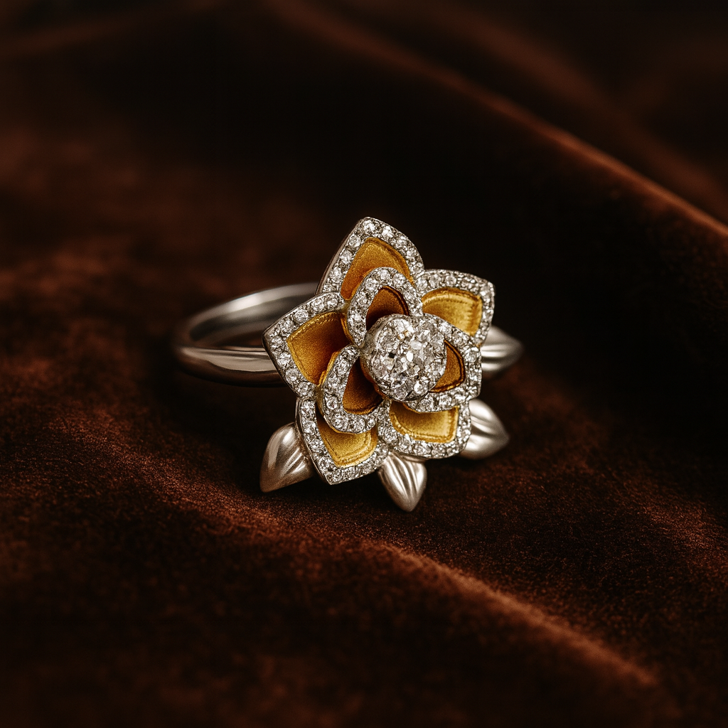 Divine Bloom Silver 925 Ring