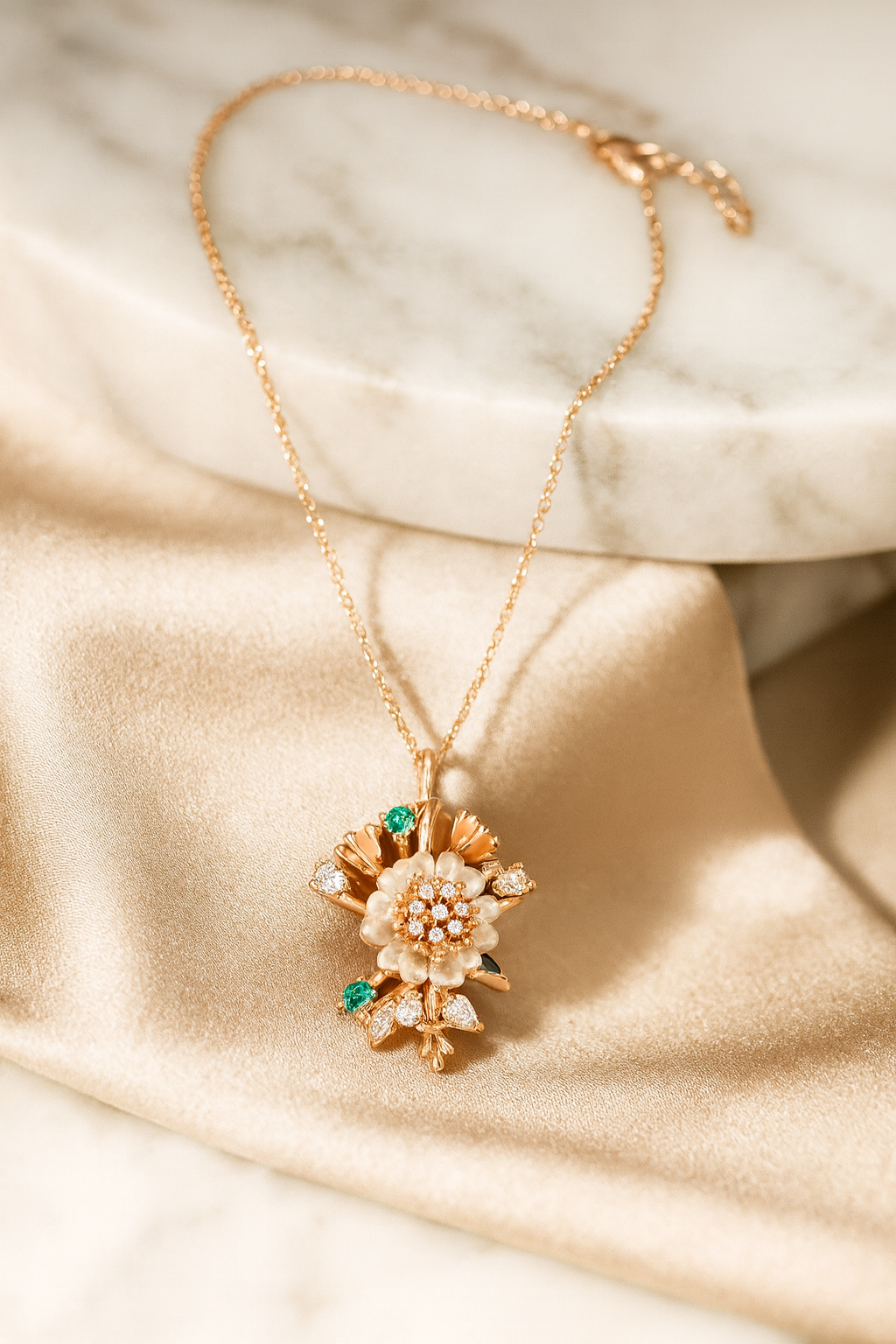 Silver Verdura Necklace for Women