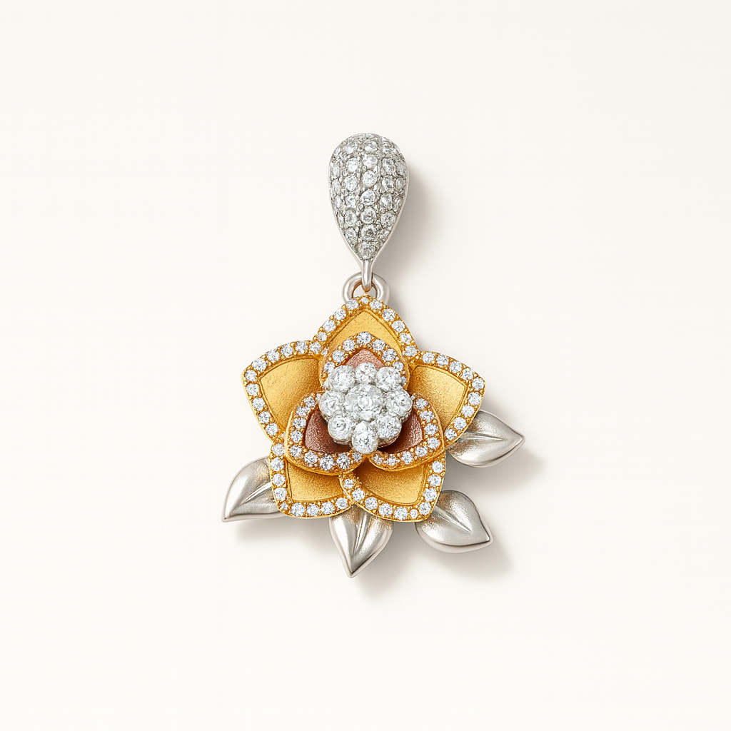 Divine Bloom Silver 925 Pendant