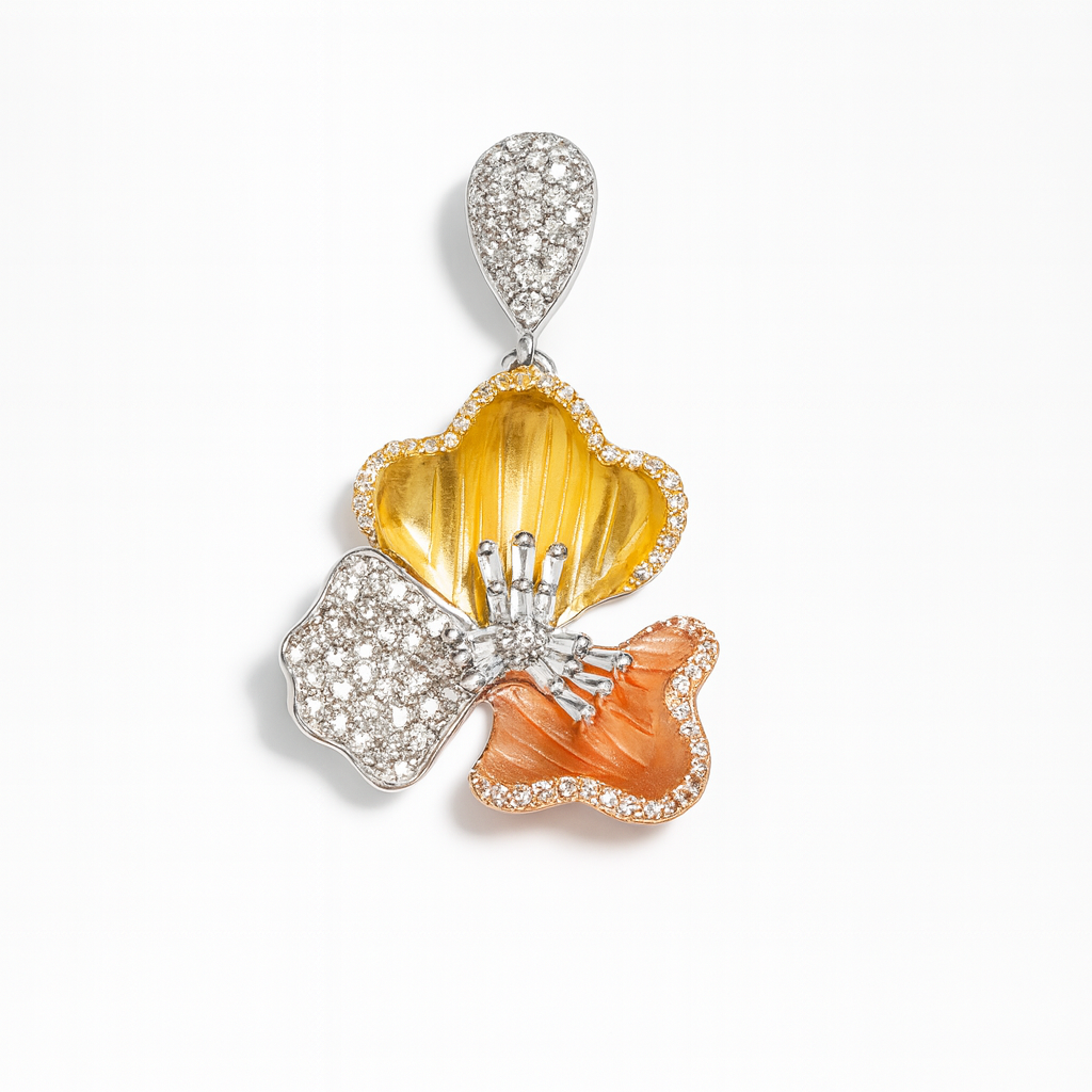 Golden Ember Silver 925 Pendant