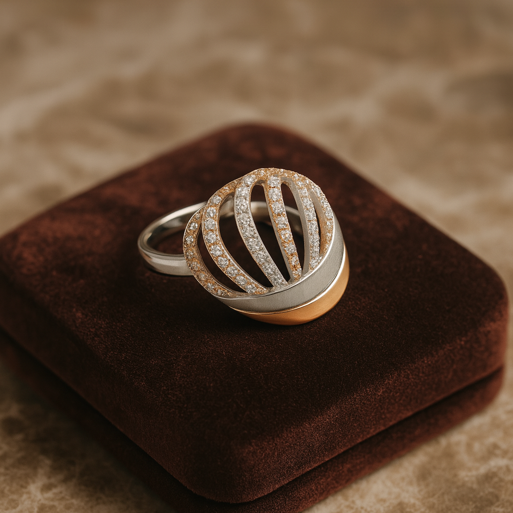 Ethereal Wave Silver 925 Ring