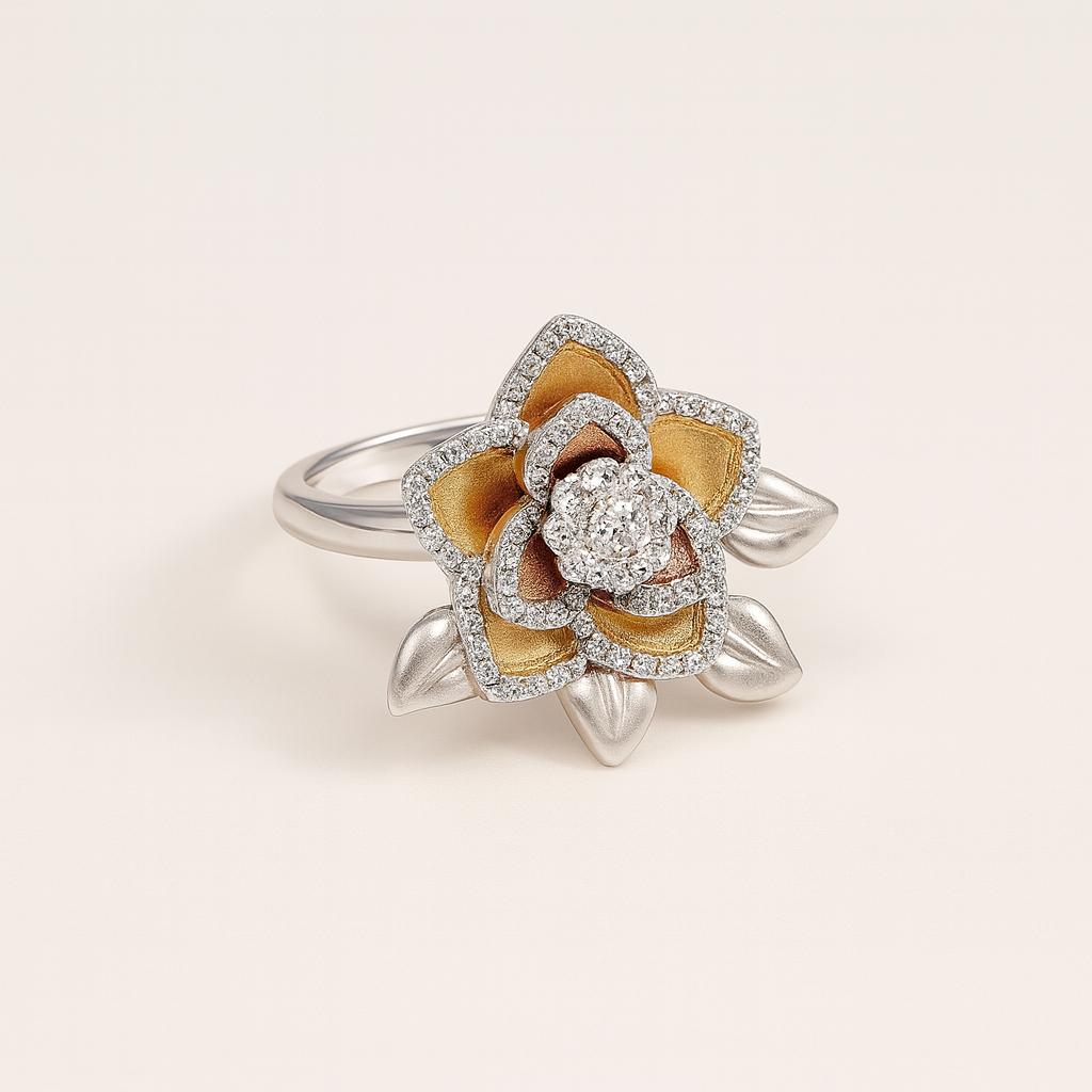 Divine Bloom Silver 925 Ring