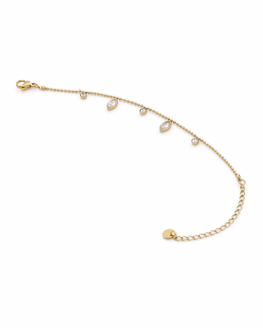 Crystal Dew Gold Plated Bracelet