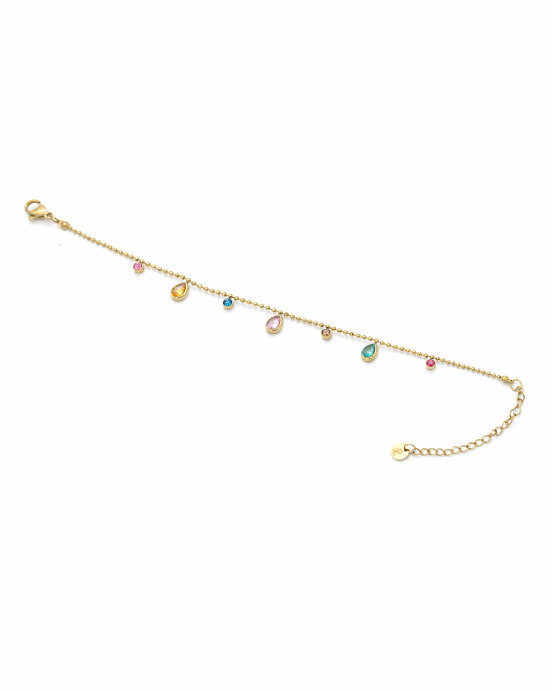 Pastel Dewdrop Gold Plated Bracelet