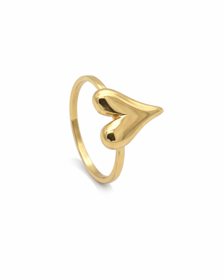 Adore Heart Gold Plated Ring