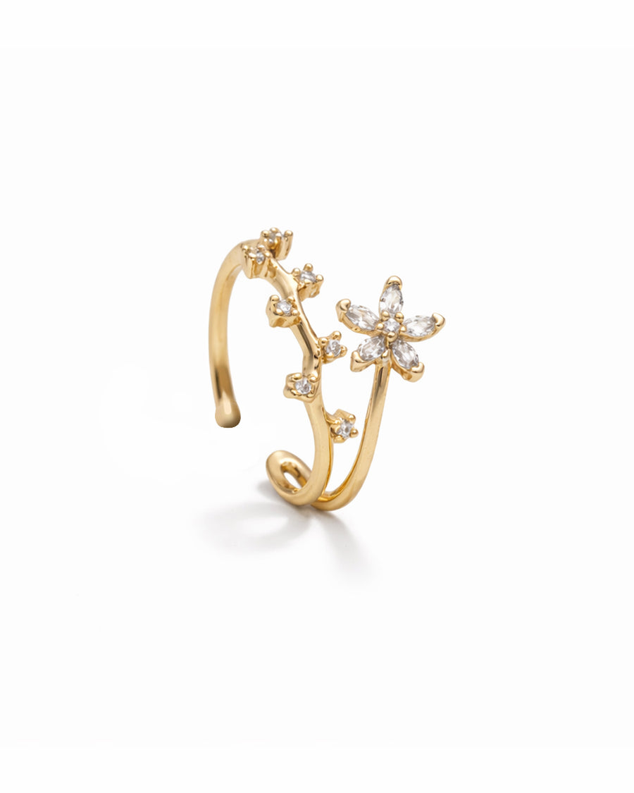 Bough Gold Plated Adjustable Ring