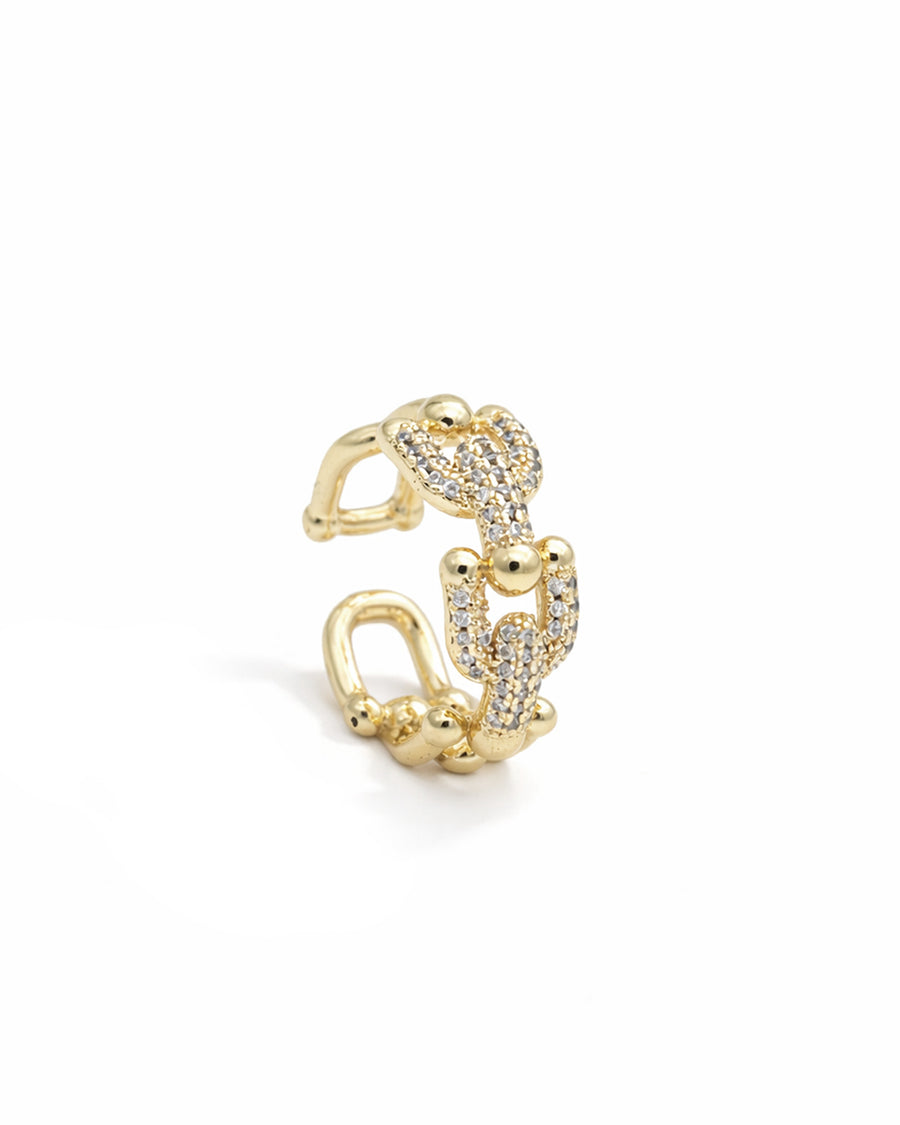 Nexus Gold Plated Adjustable Ring