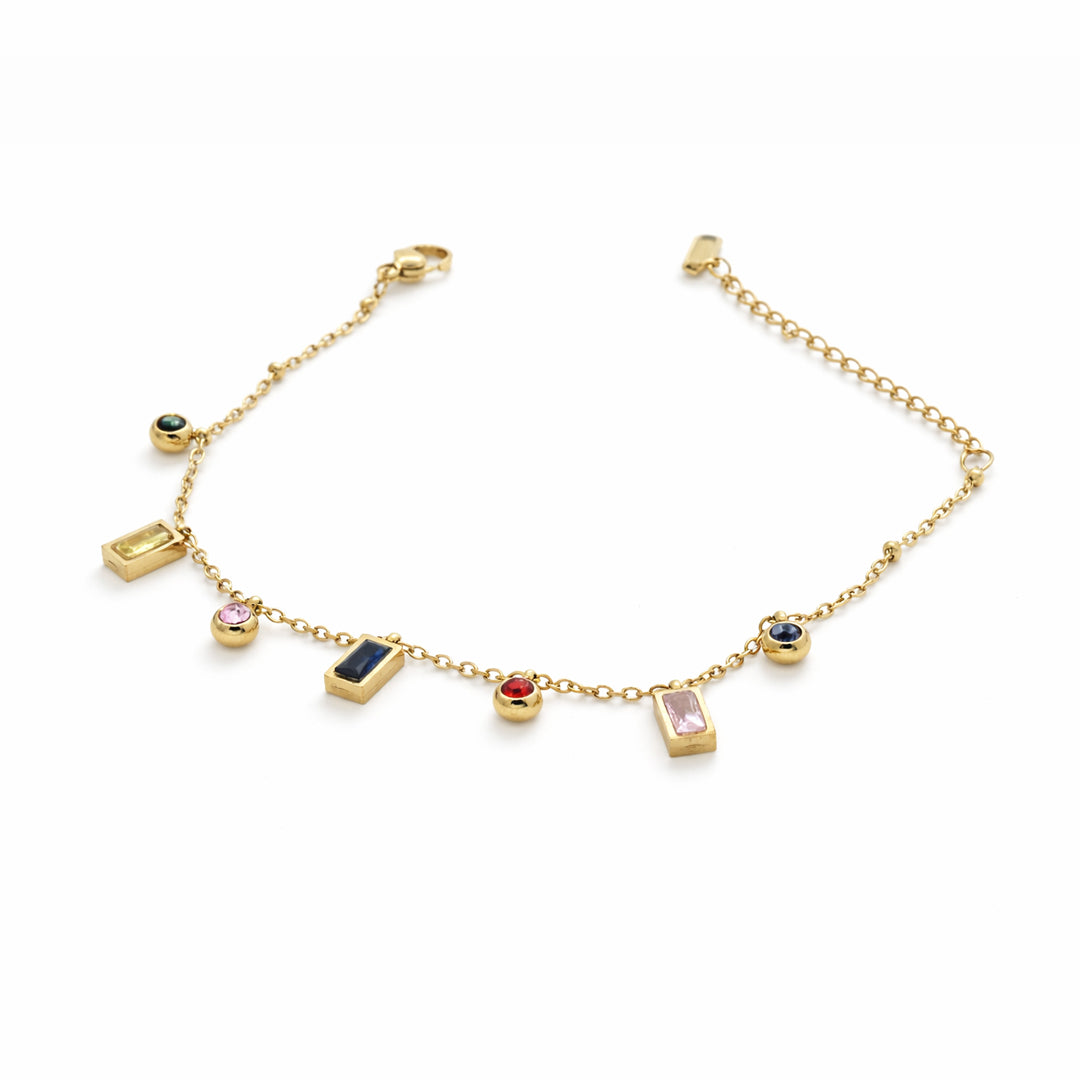 Confetti Drops Gold Plated Bracelet