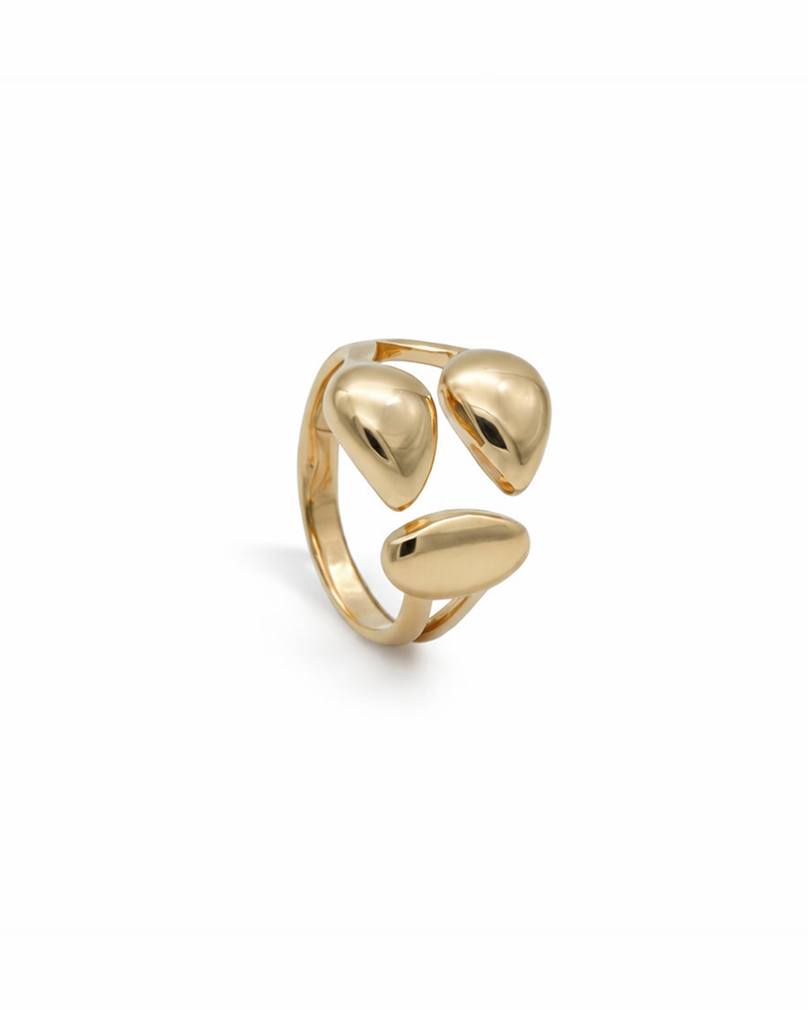 Pebble Gold Plated Ring