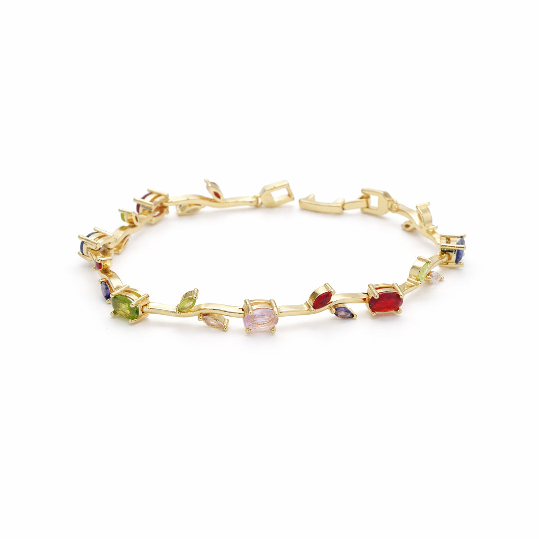 Wildflower Garden Gold Plated Bracelet