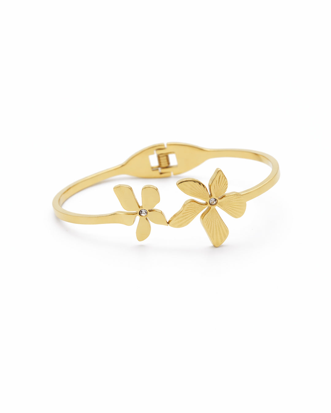 Tropical Bloom Bypass Gold Plated Kada