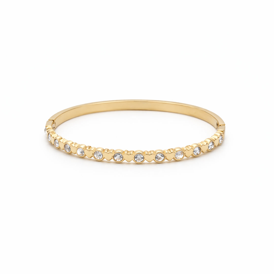 Sweetheart Crystal Bangle Kada