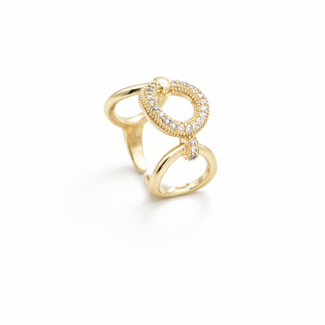 Entwine Gold Plated Ring