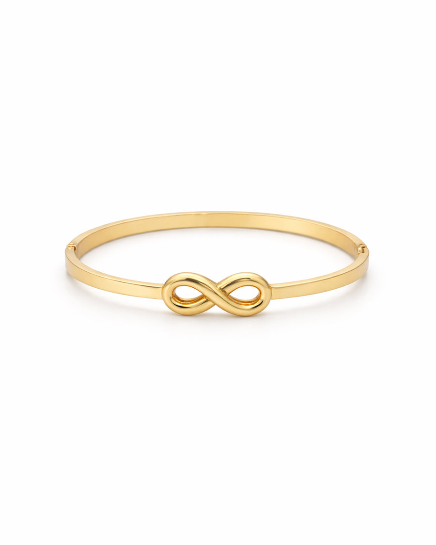 Infinity Symbol Gold Plated Bangle Kada
