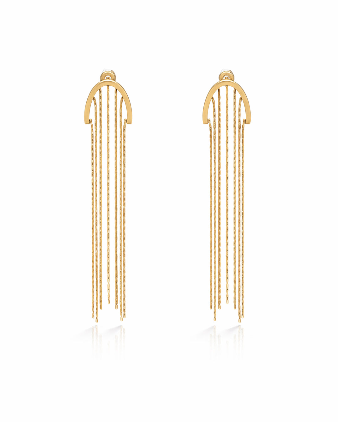 Golden Cascade Gold Plated Earrings