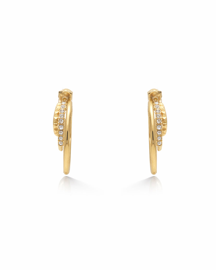 Twisted Gold Plated Earrings