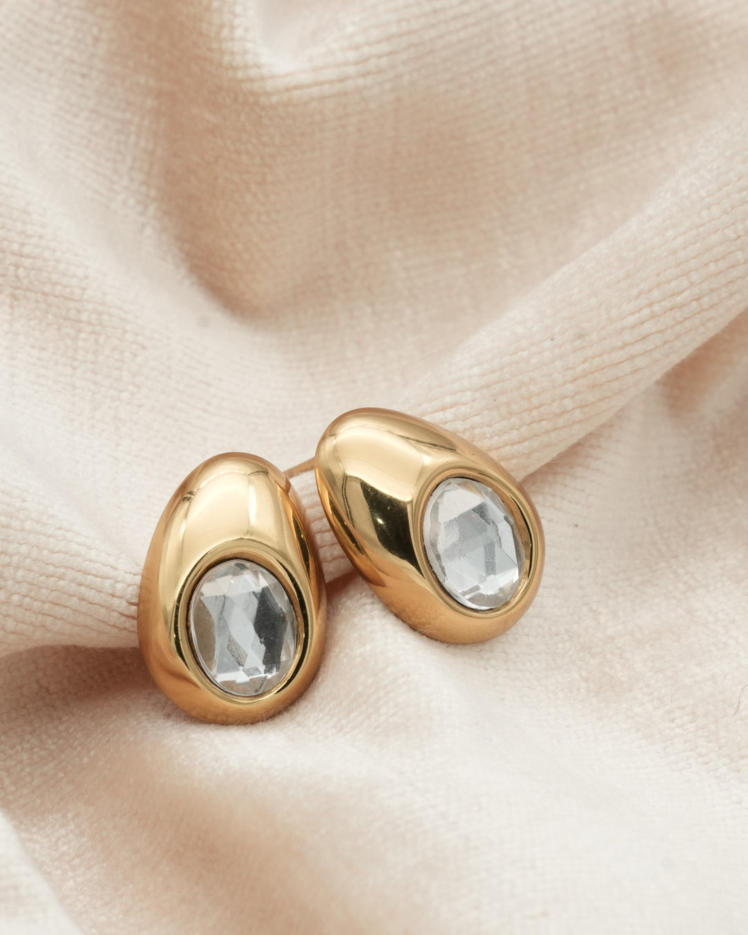 Luminous Gilded Teardrop Earrings