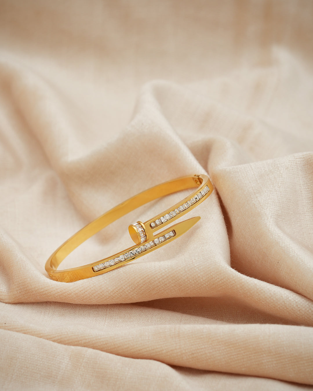 Crystal Nail Bangle Kada
