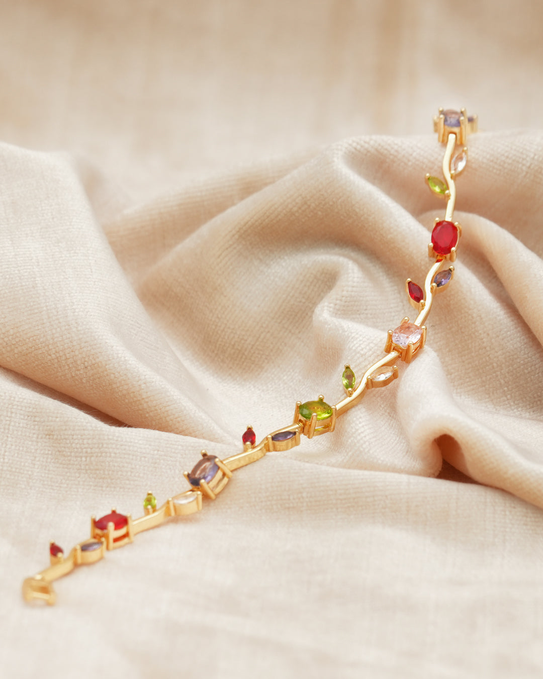 Wildflower Garden Gold Plated Bracelet
