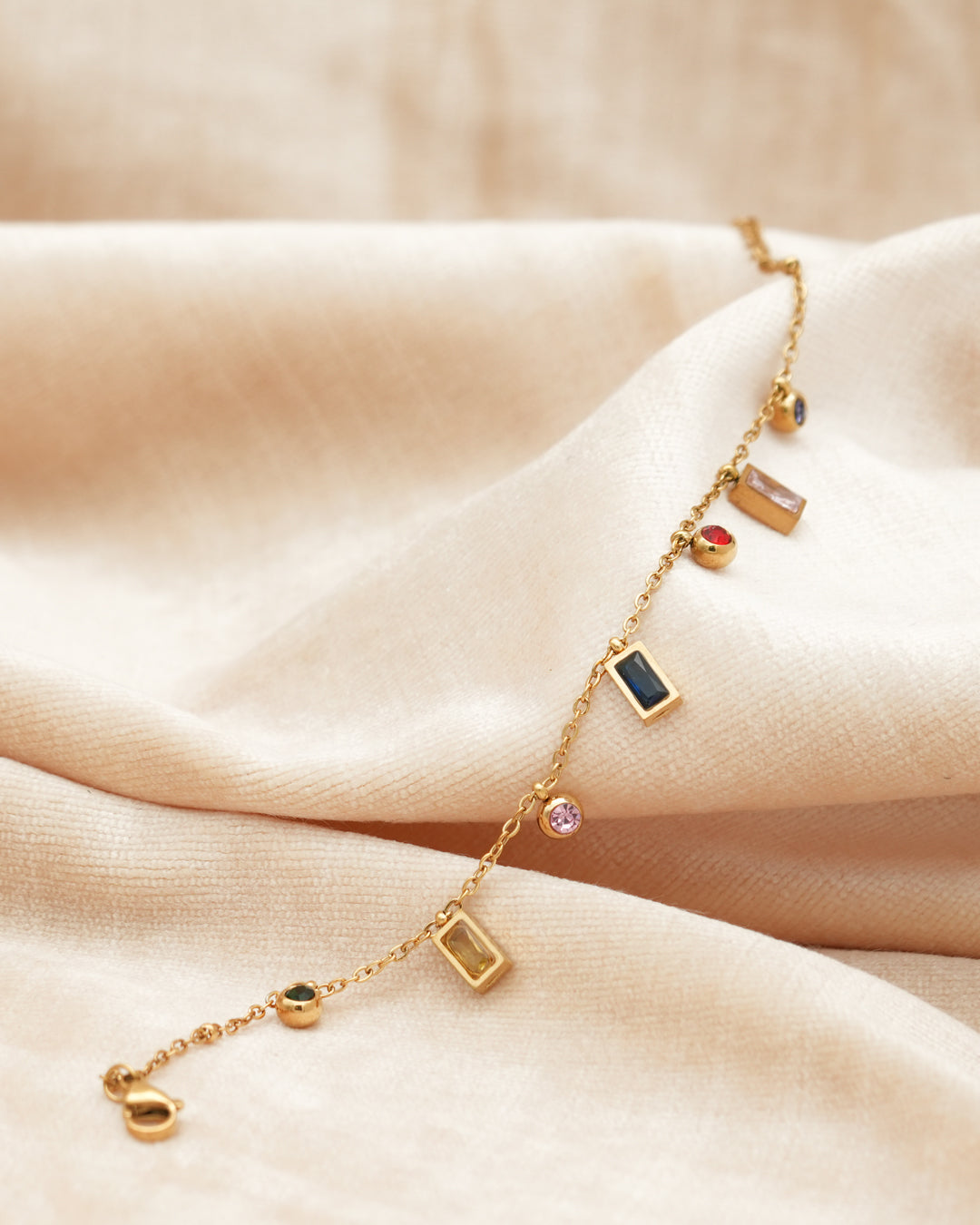 Confetti Drops Gold Plated Bracelet