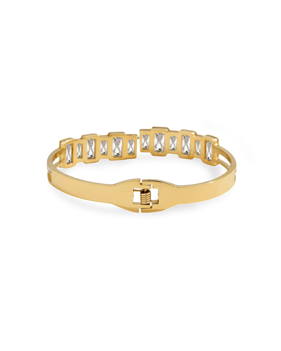 Baguette Crystal Deco Gold Plated Kada
