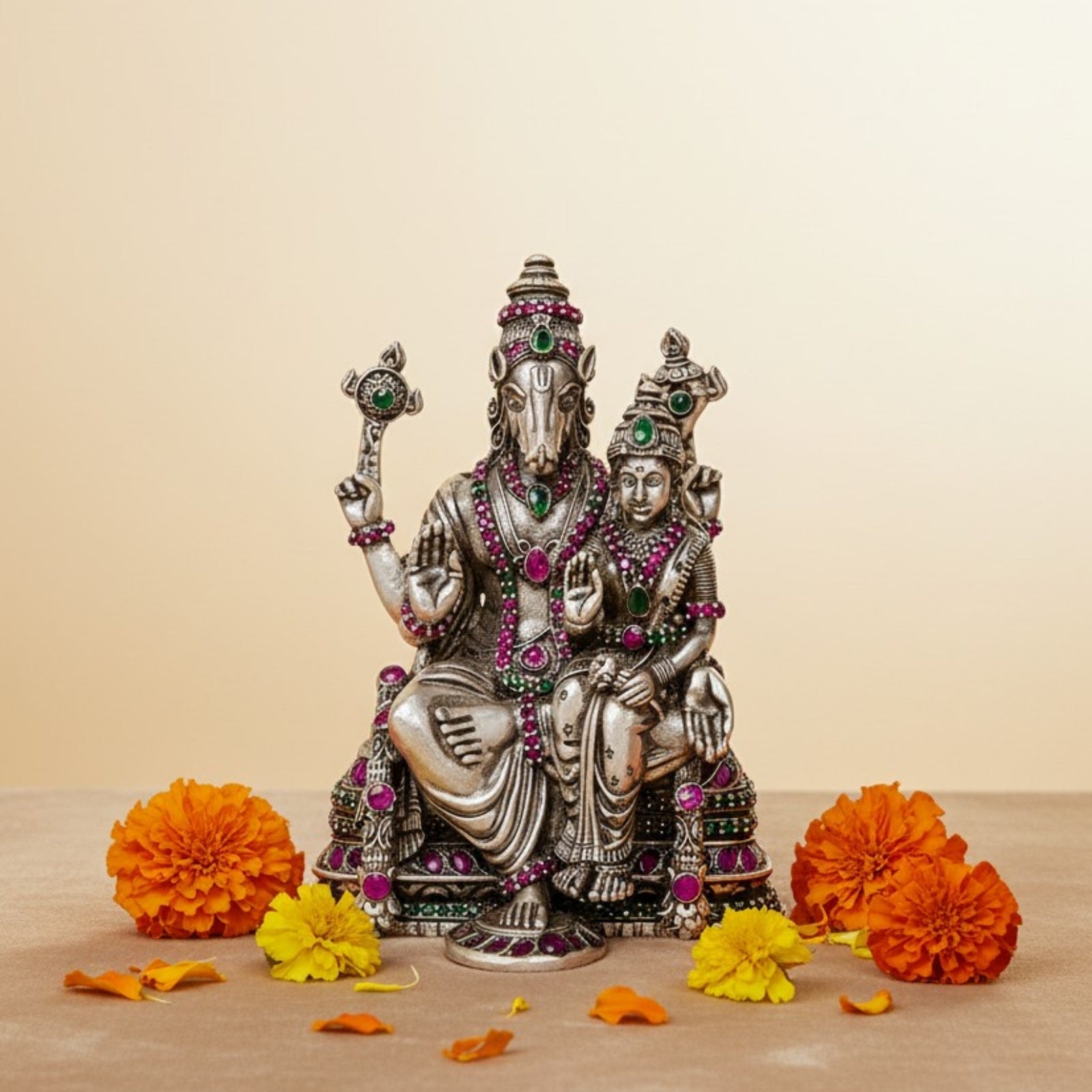 Sri Hayagriva Lakshmi Silver 925 Idol